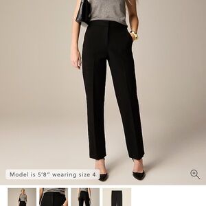 Jcrew Kate straight-leg pant in four-season stretch - size 24W